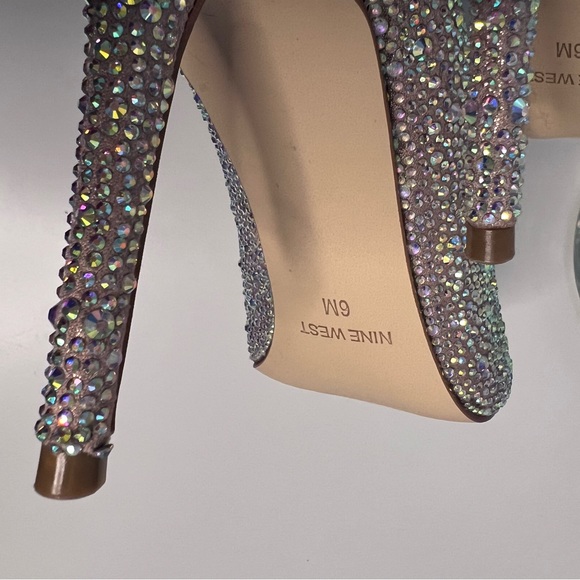 Nine West women’s glamorous silver style shoes size 6 - Picture 9 of 15